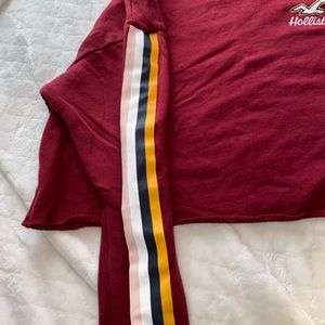 Cropped Hollister Red sweater